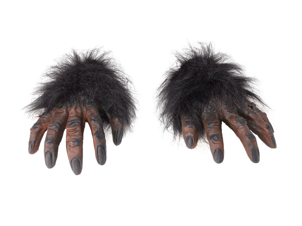 Hairy Gorilla or werewolf Hands for fancy dress costume