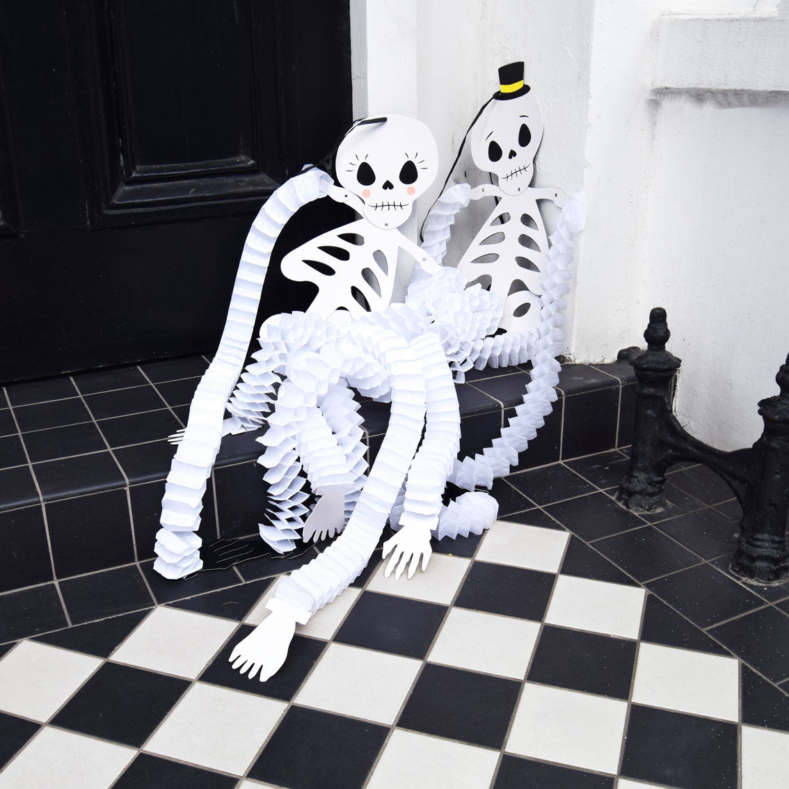 Halloween Skeleton Paper Honeycomb Hanging party Decorations