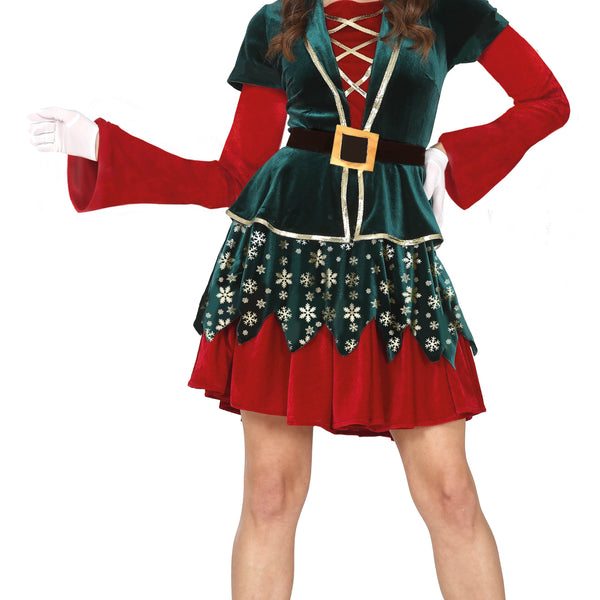 knee length dresses for ladies Happy Elf Costume Ladies