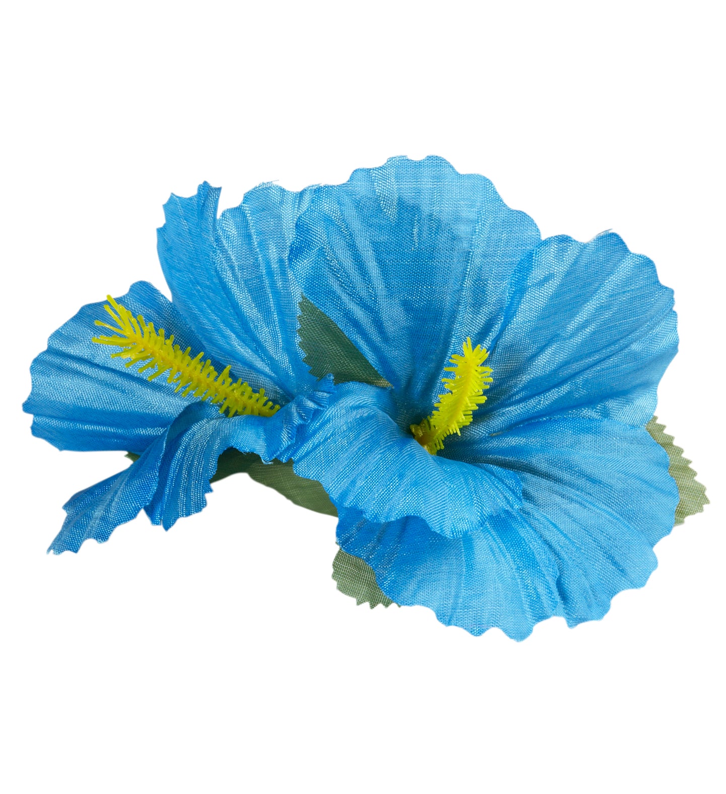 Hawaiian Blue Hibiscus Flower Hair Clip 