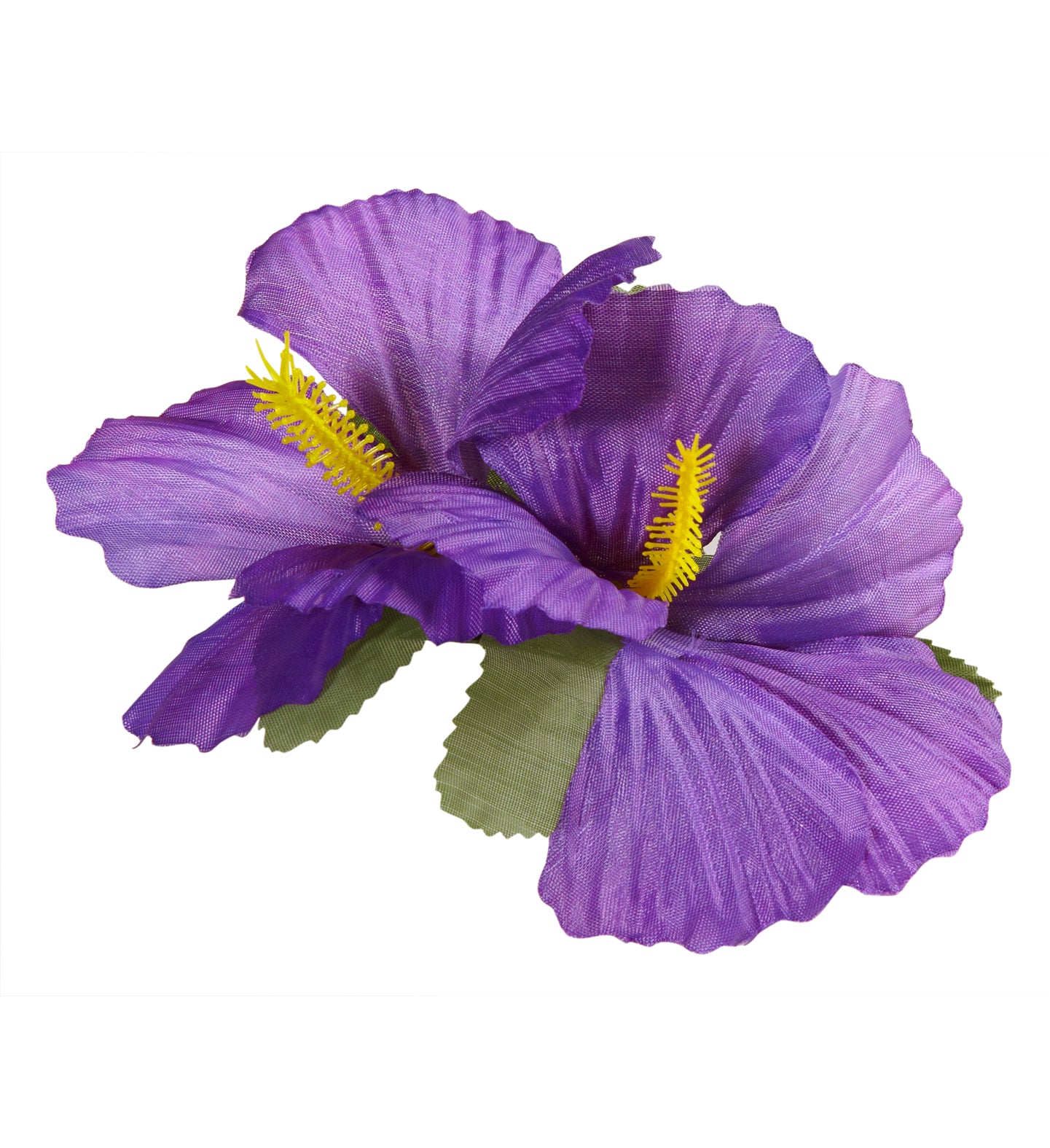 Hawaiian Hibiscus Flower Hair Clip Purple