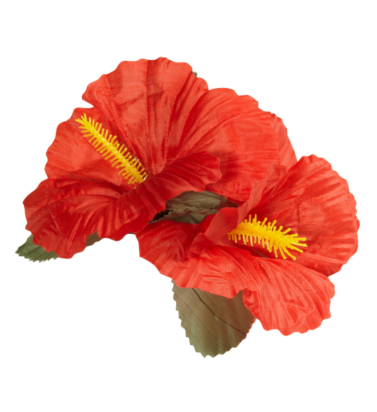 Hawaiian Red Hibiscus Flower Hair Clip Red