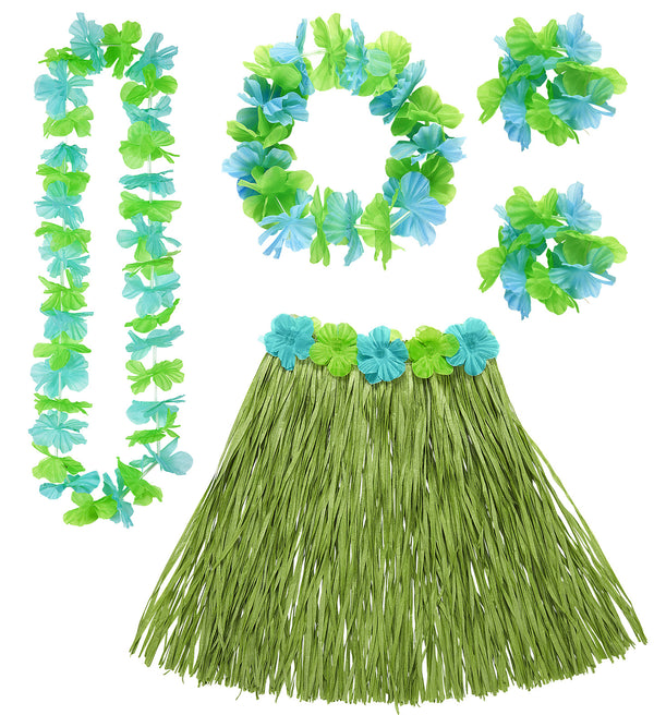 Hawaiian Party Costume Kit Green