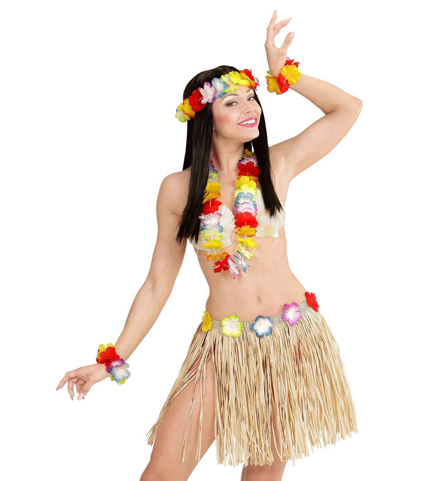 Hawaiian Party Grass skirt and lei set