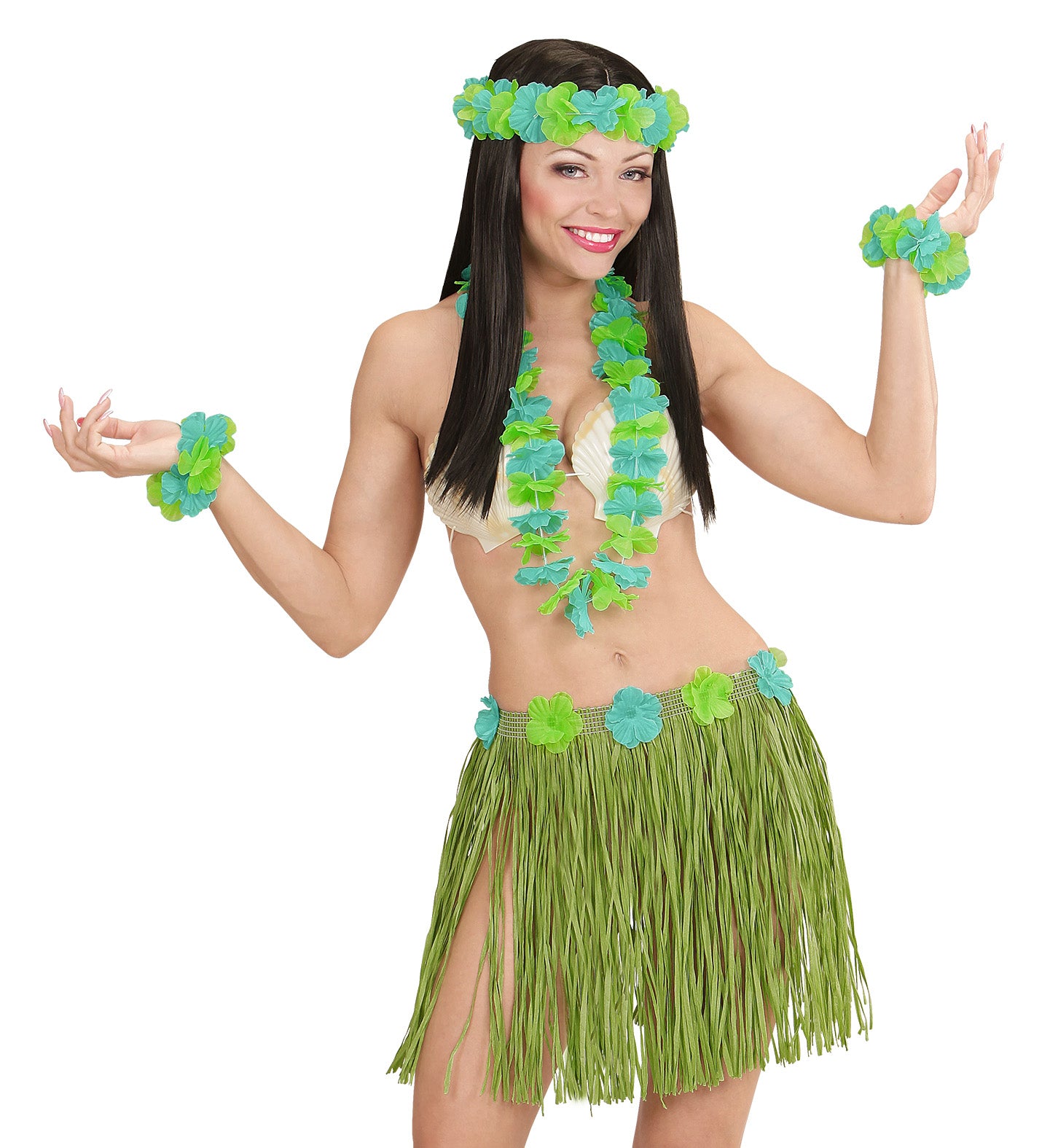 Hawaiian Party Lei Kit Green