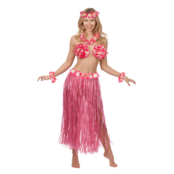 Hawaiian Party Girl Costume Pink
