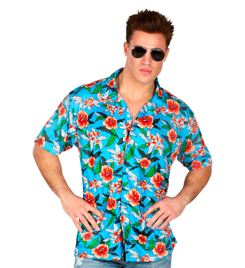 Hawaiian Costume Shirt Blue