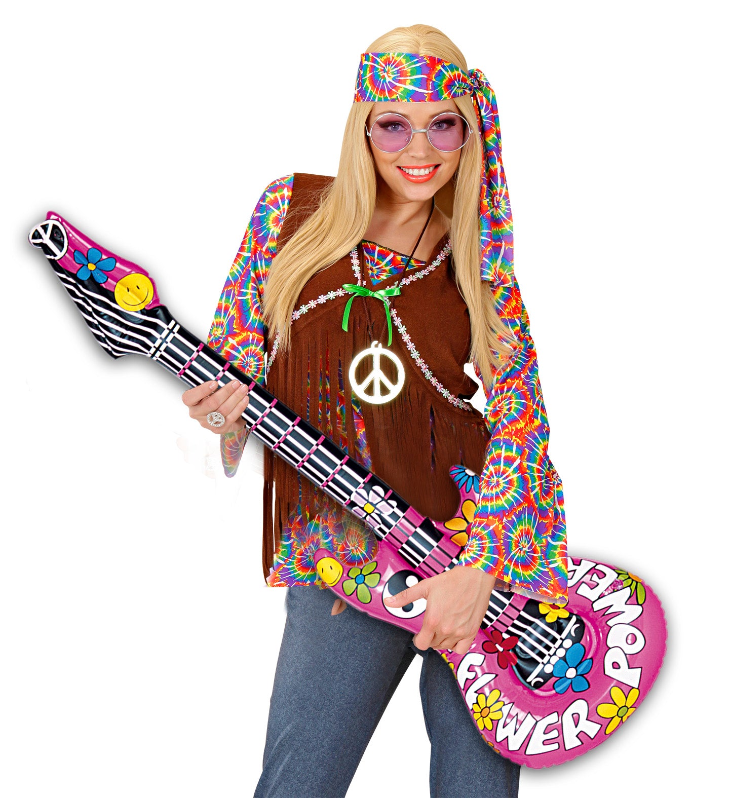 Hippie Inflatable Guitar party prop