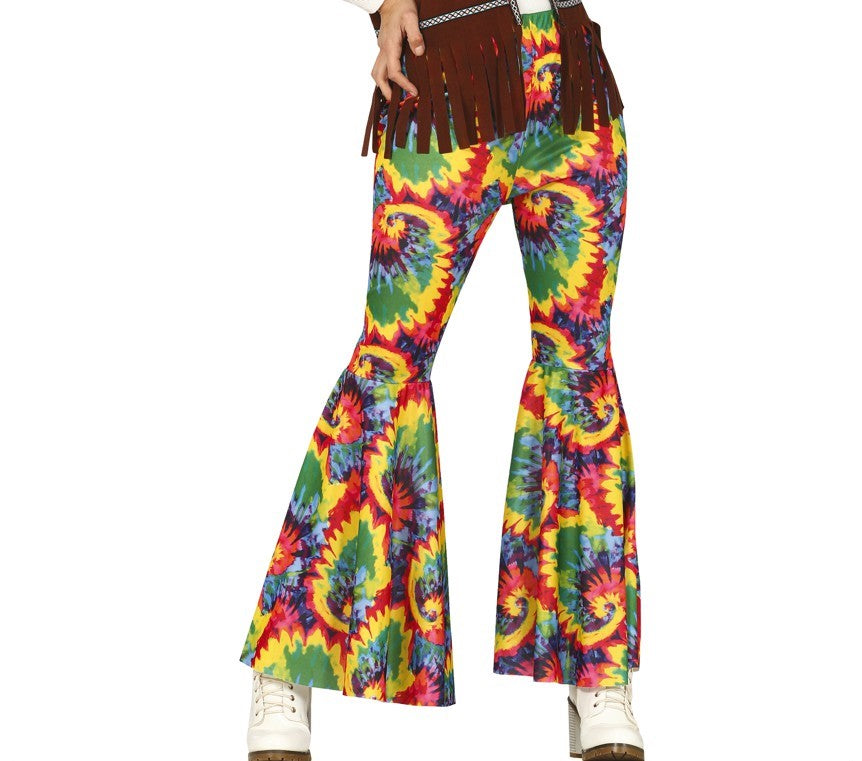 Hippie Tie-dye Flared Trousers
