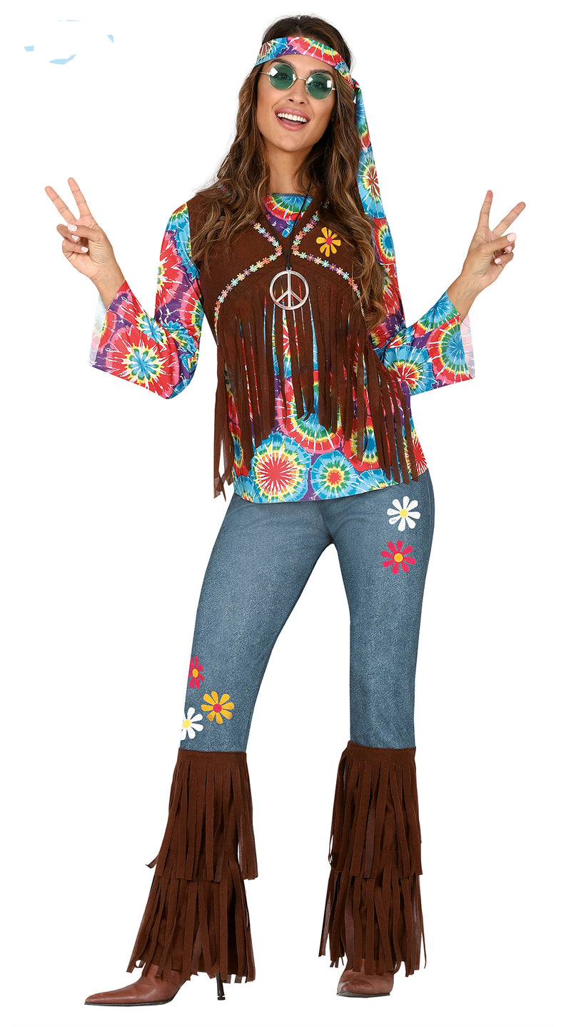 Adult Hippie Dippy Lady 1960's Costume for women.