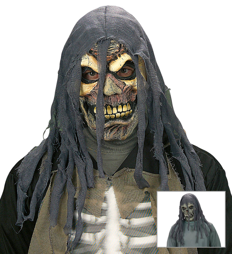 Hooded Zombie Mask Child's
