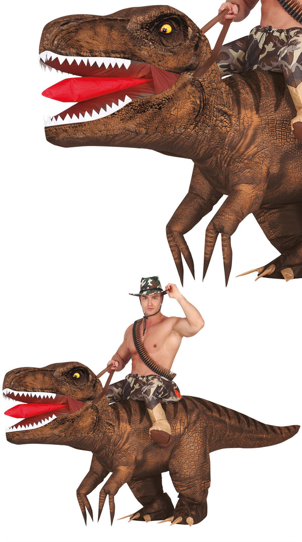 Inflatable Mounted Dinosaur Costume