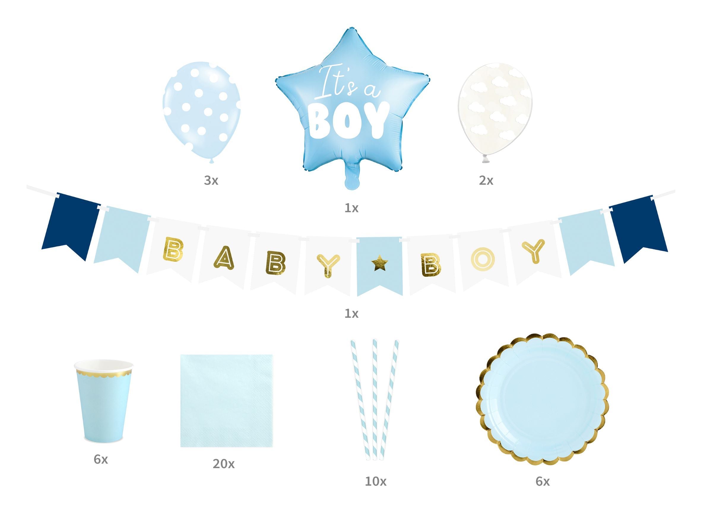 It's a Boy Baby Shower Party set
