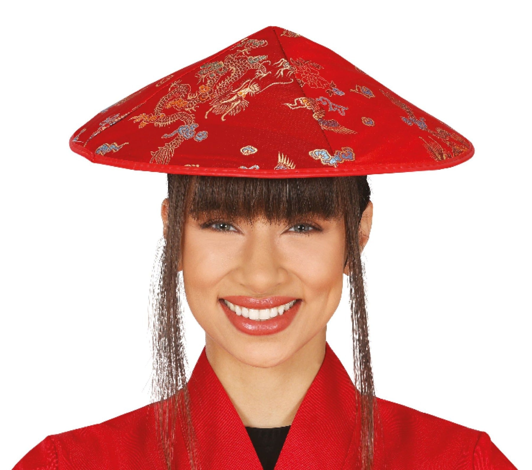 Japanese Coolie Hat Red