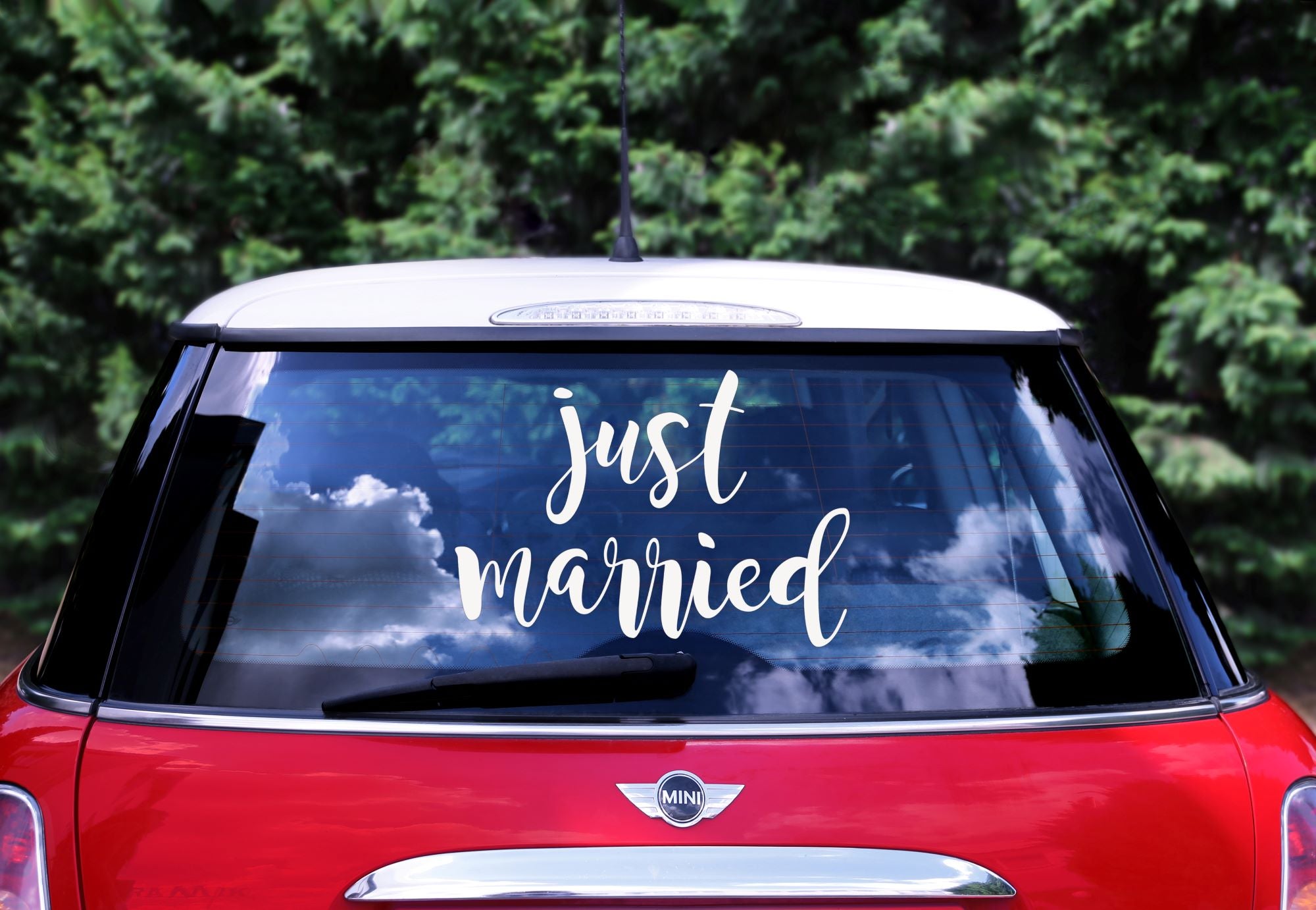 Just Married Car Sticker decoration