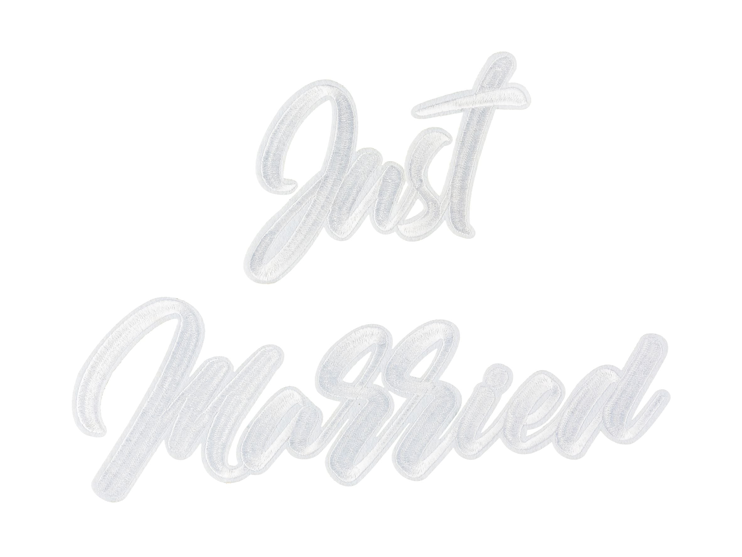 Just Married Iron on Patch