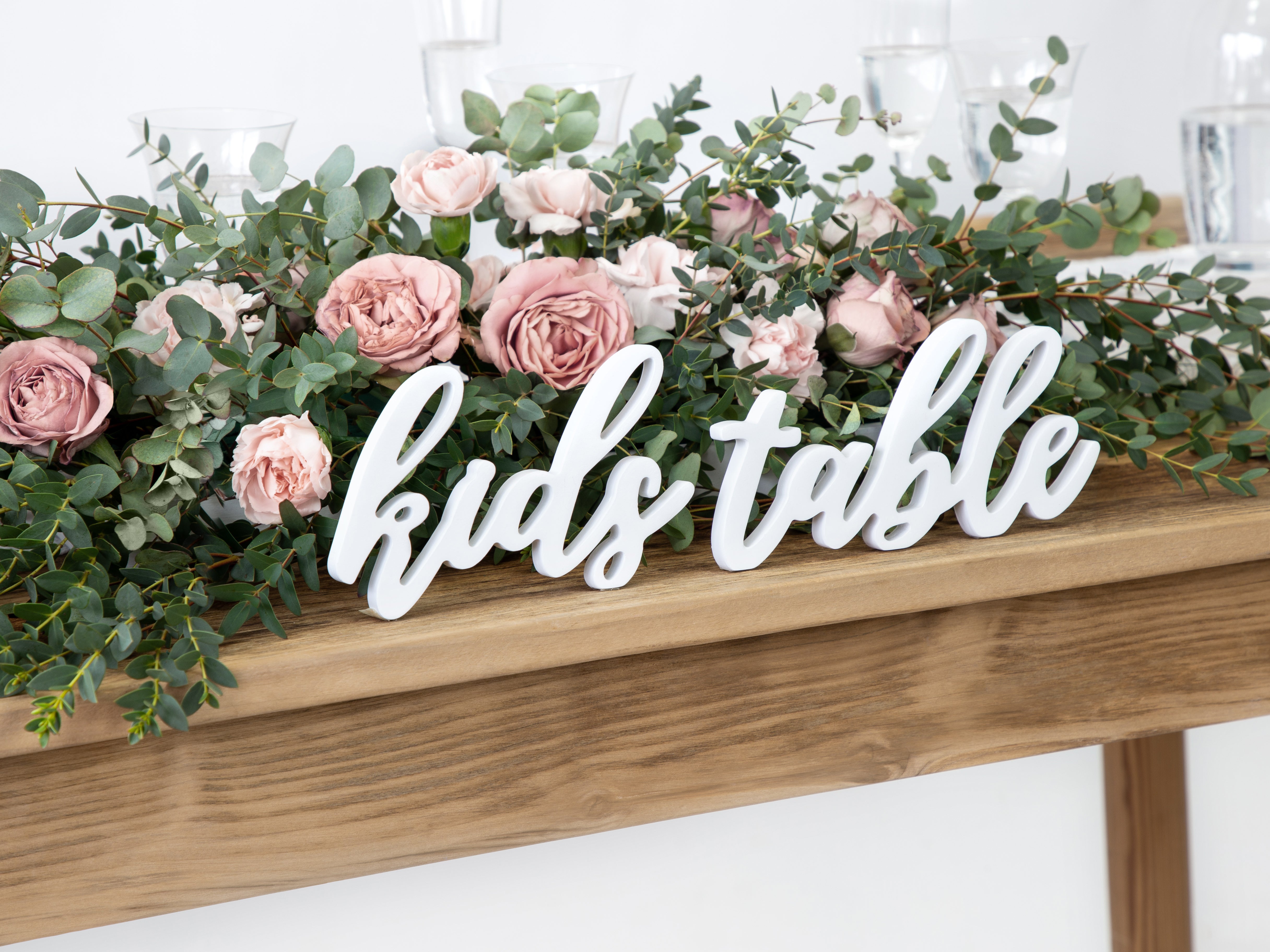 Kids Table Wooden Sign wedding decoration