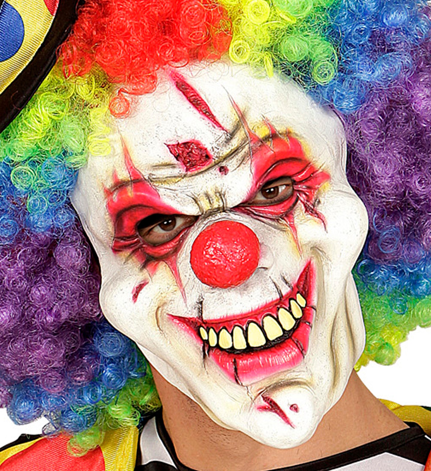 Killer Clown Mask With Hair