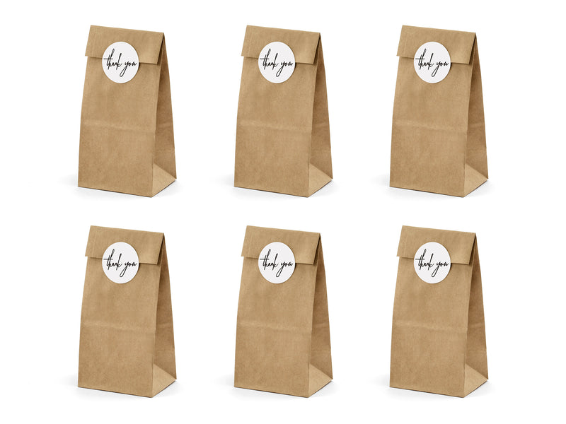 Kraft Paper Treat Bags Thank you