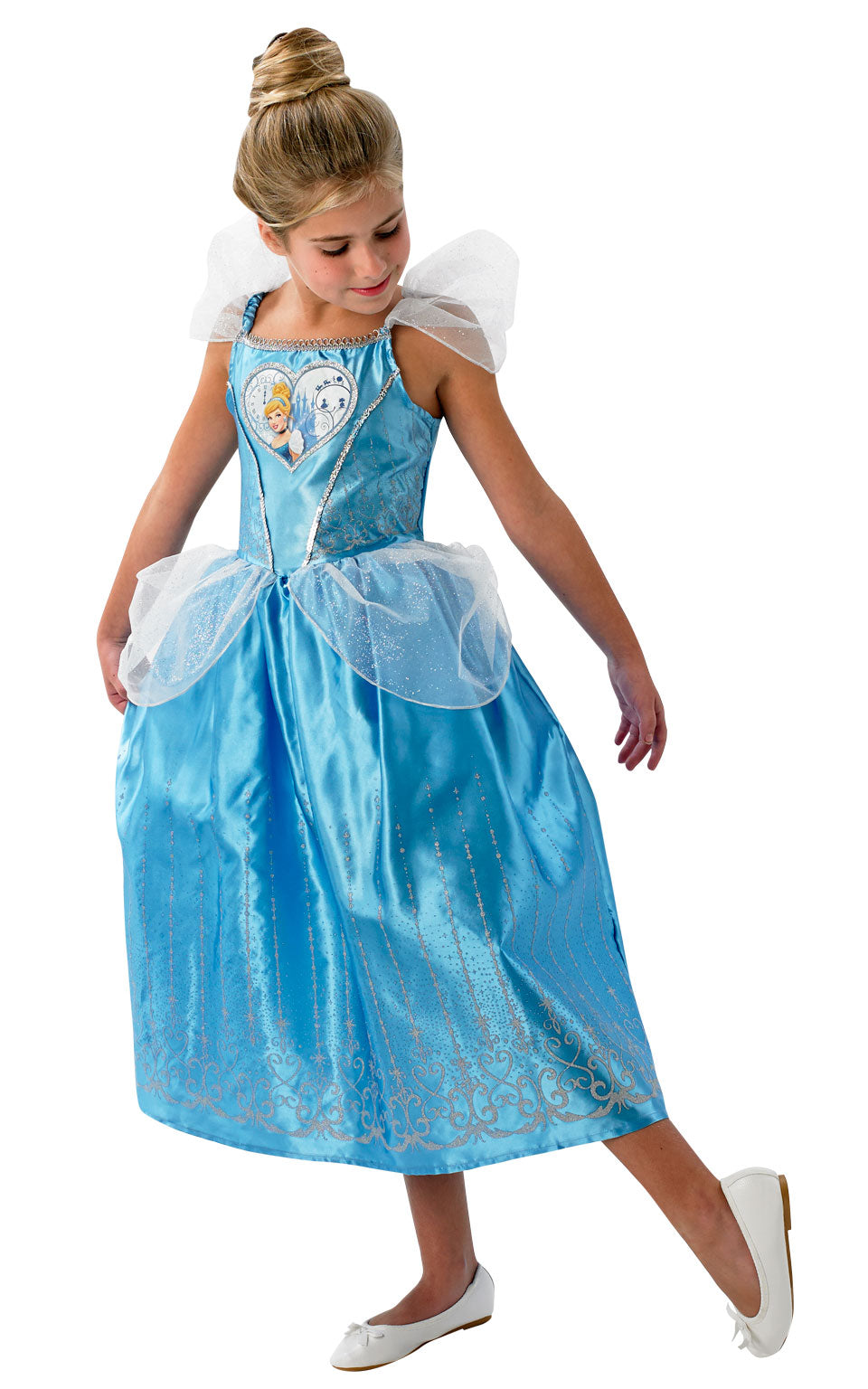 Loveheart Cinderella Disney Princess Costume Girl