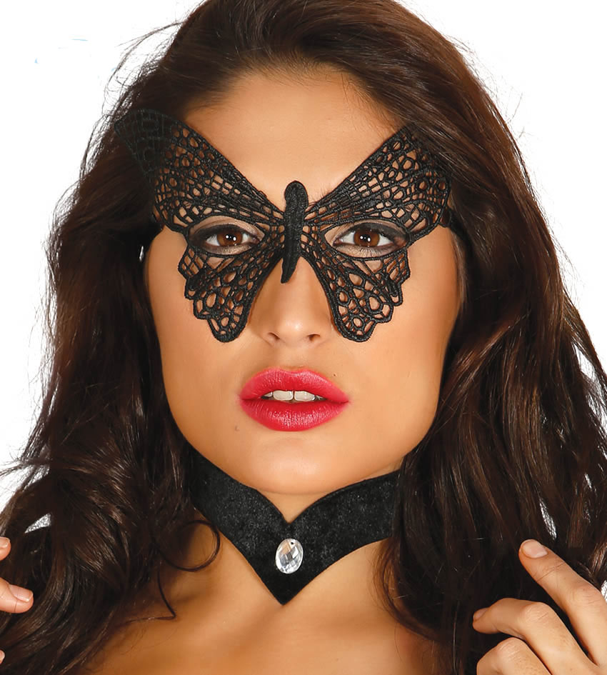 Ladies Butterfly Masquerade Lace Mask