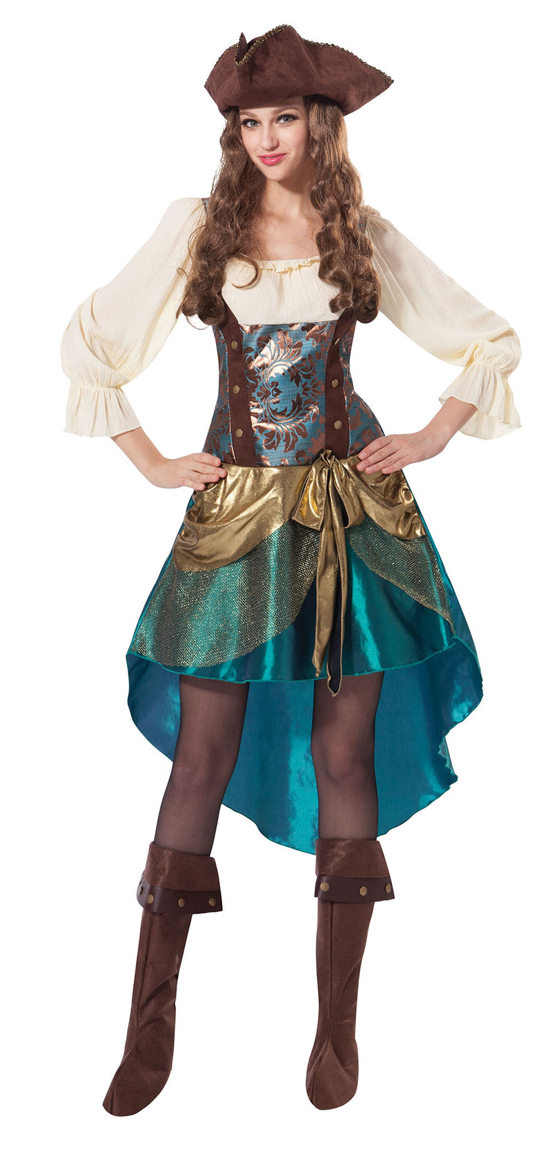 Ladies Pirate Princess Costume Adult Fancy Dress