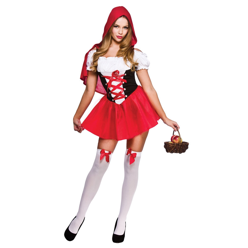 Ladies Little Red Riding Hood Fancy Dress Costume 