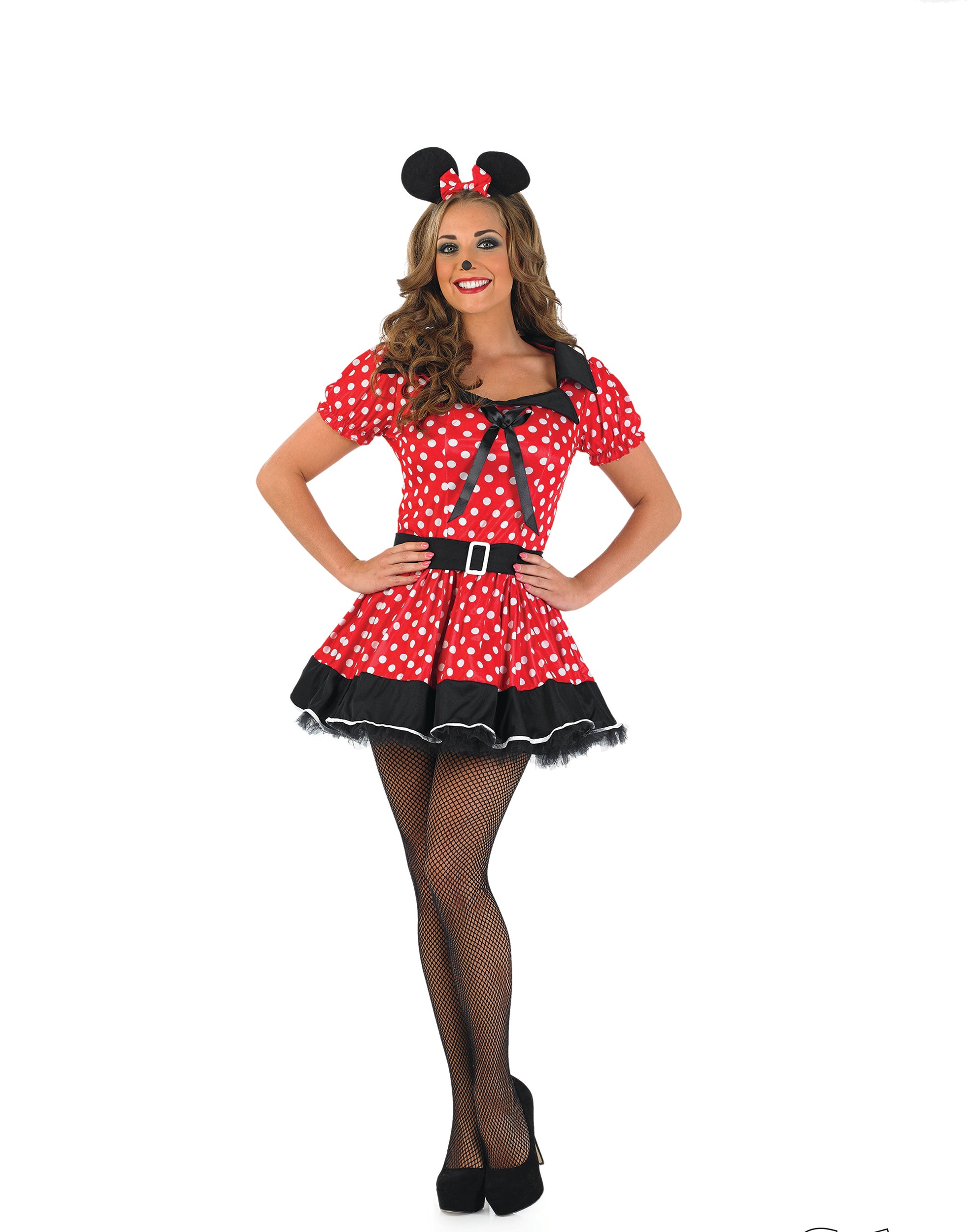 Ladies Missy Minnie Mouse fancy dress outfit.