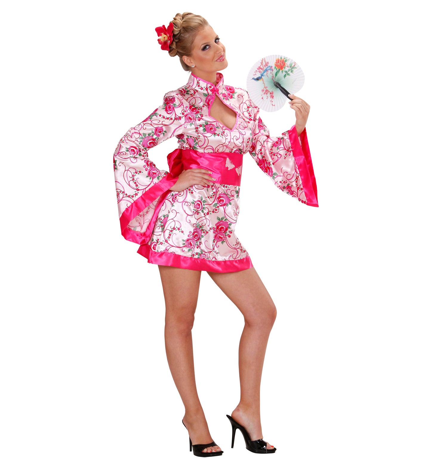 Lady Geisha Costume Pink