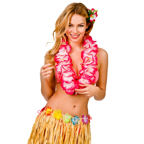 Hawaiian Lei Hot Pink Large Two Tone Petal Leis