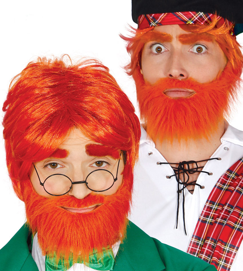 Leprechaun or Scotsman Red Wig and Beard