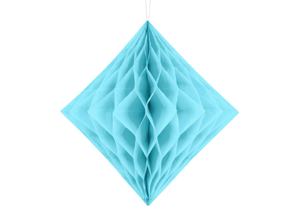 Light Blue Honeycomb Diamond Decoration 30cm