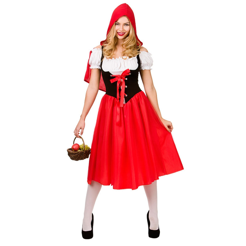 Ladies Little Red Riding Hood Costume longer skirt