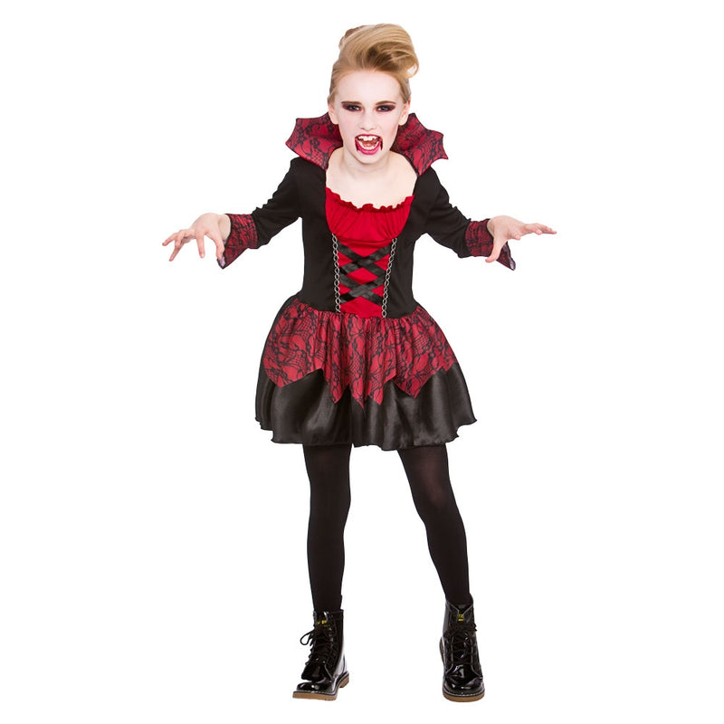 Girls Little Vampiress Vampire Costume