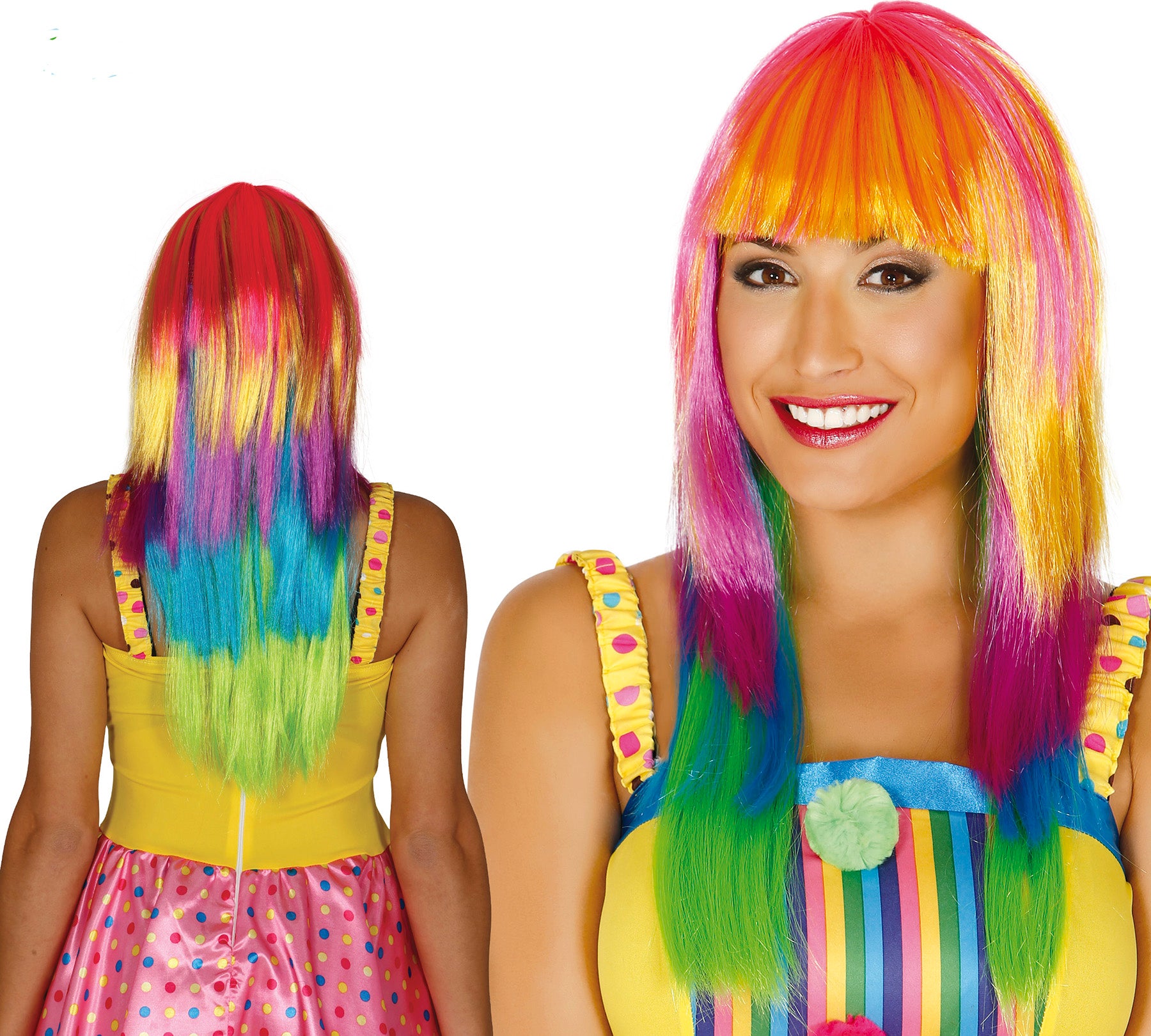 Long Multicoloured Wig
