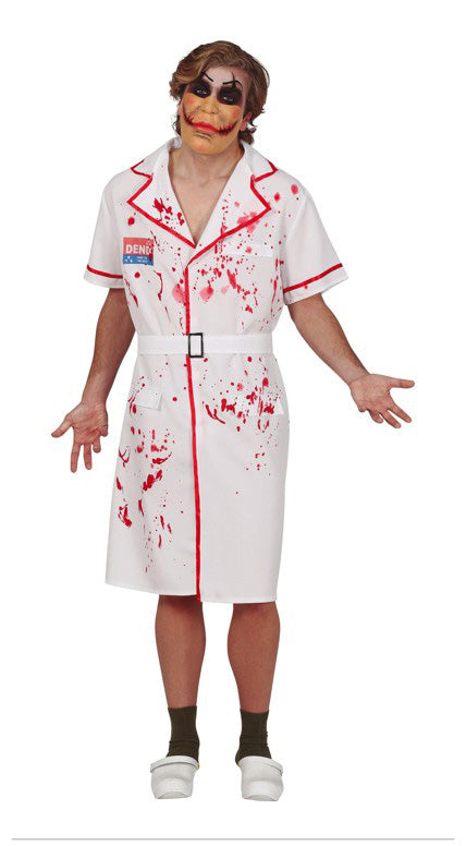 Mad Man Joker Nurse Costume Adult