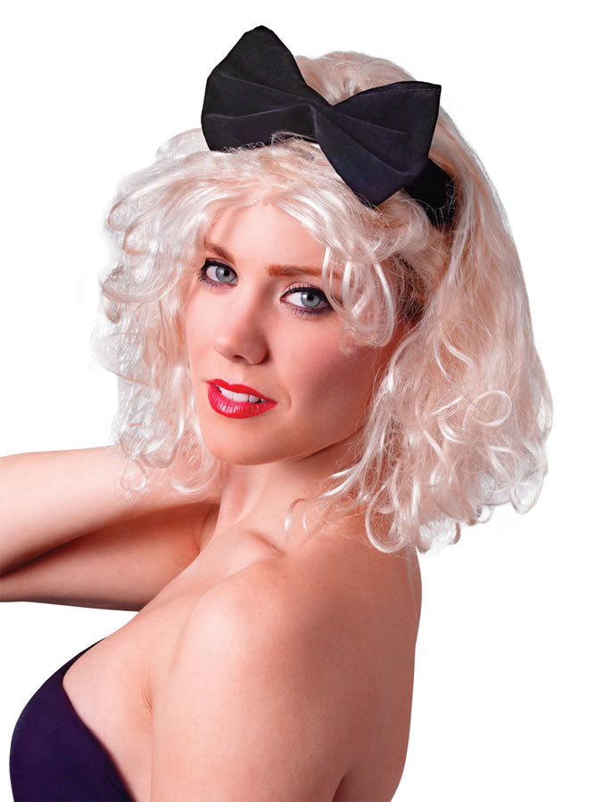 Madonna Material Girl Wig with black bow