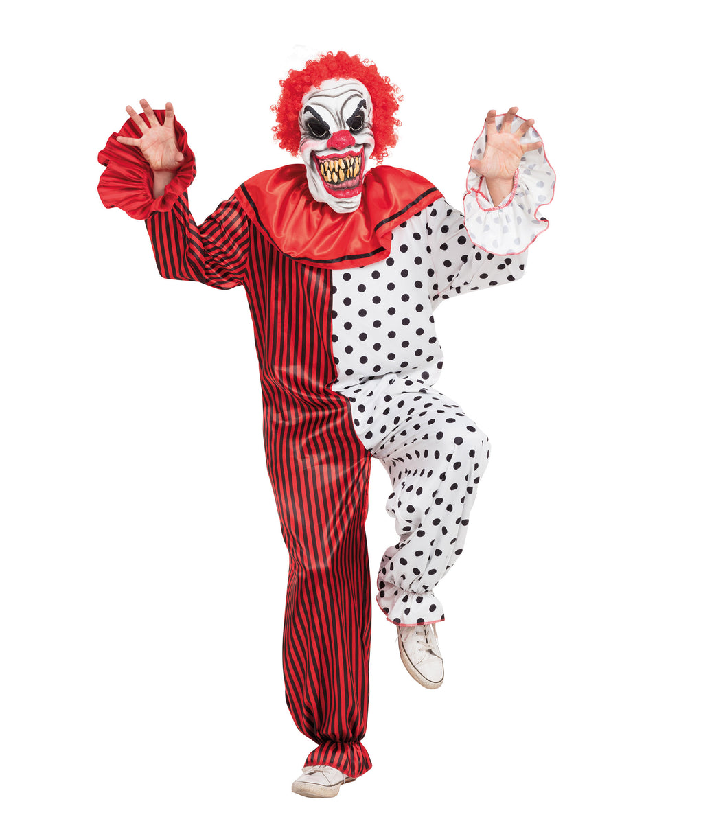 Manic Horror Clown Scary Costume