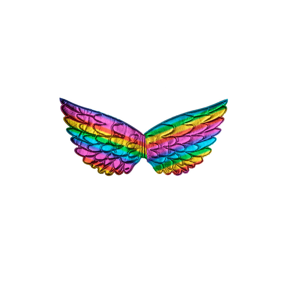 Metallic Rainbow Feather Wings