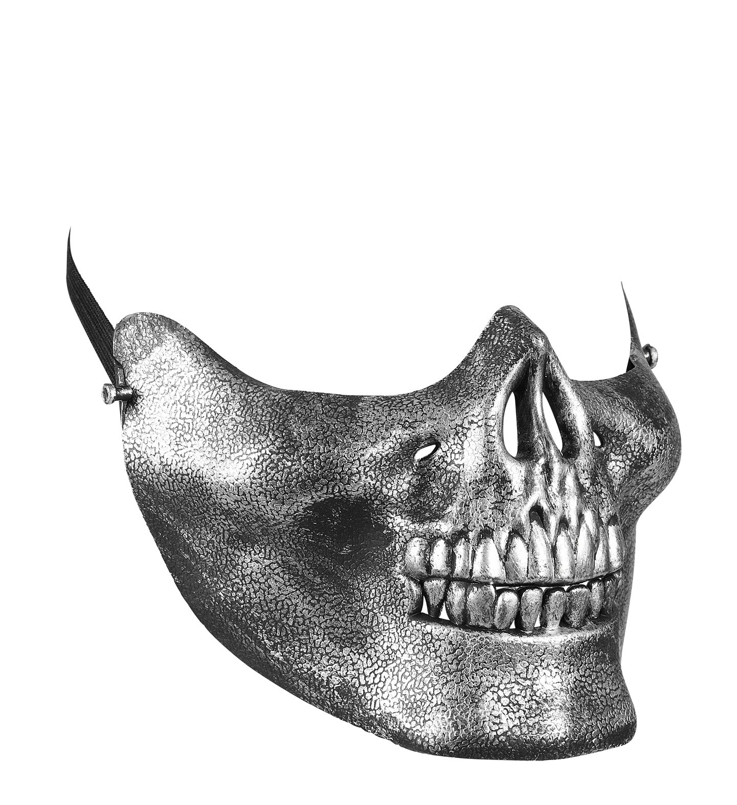 Metallic Skull Chin Mask