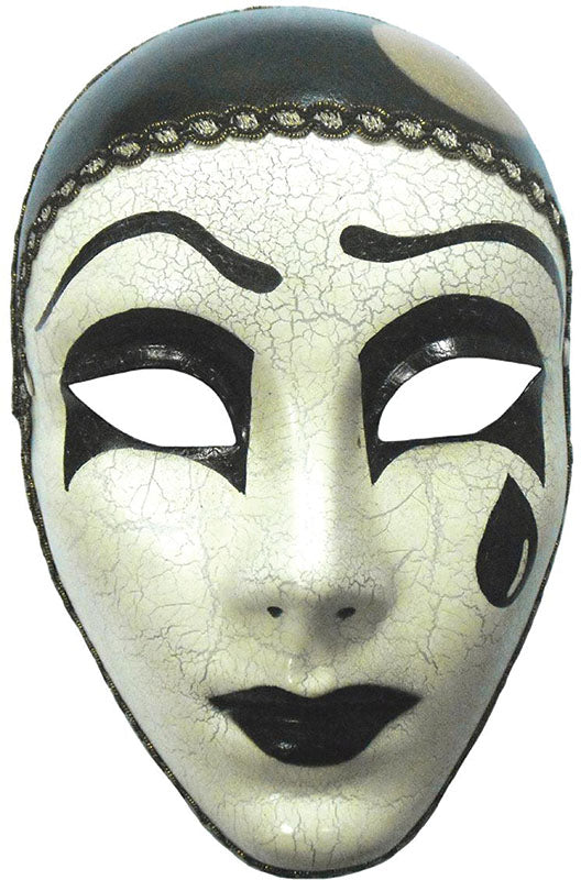 Mime Mask With Tear