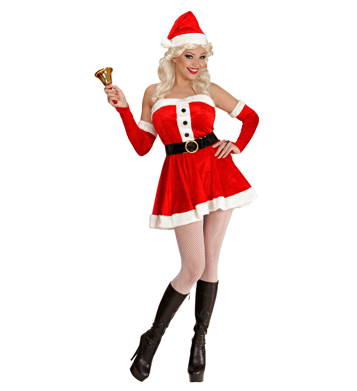 Miss Santa Plush Costume Adult