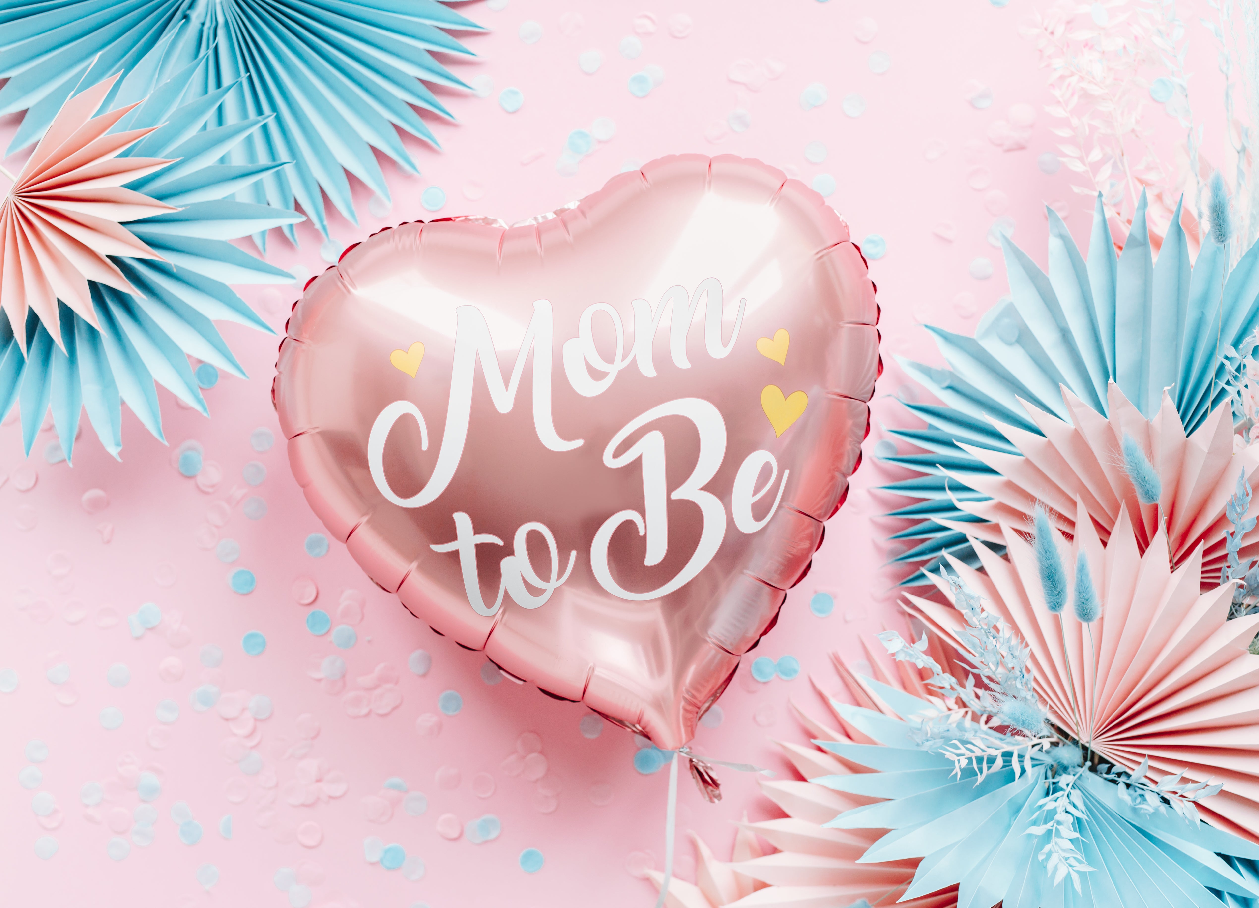 Mom to Be Foil Balloon Pink for gender reveal party