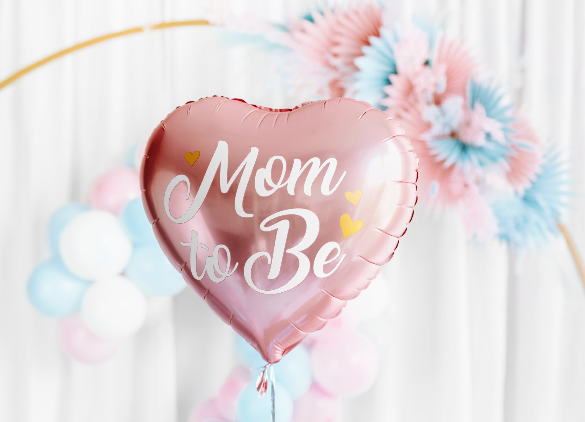 Mom to Be Foil Balloon Pink for baby shower