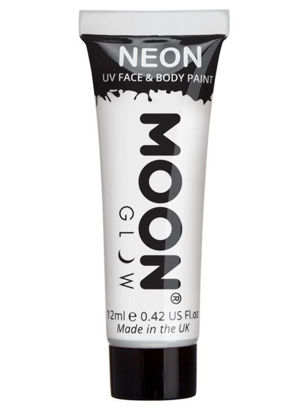 White Moon Glow 12ml Intense Neon UV Face Paint 