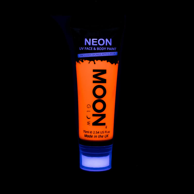 Moon Glow 75ml Neon UV Face & Body Paint Orange