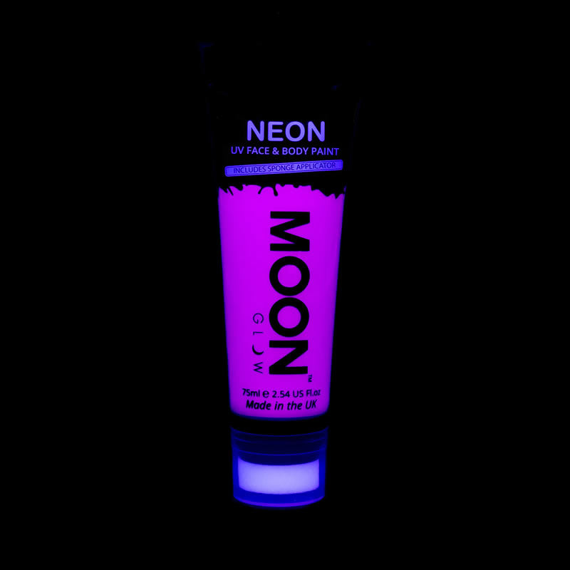 Supersize Moon Glow Neon UV Face & Body Paint Purple