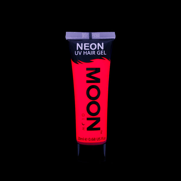 Moon Glow UV Neon Red Hair Gel 