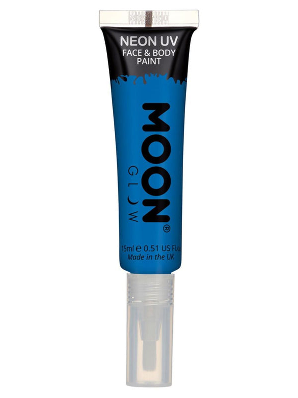 Moon Glow Intense Neon UV Face Paint Blue 15ml