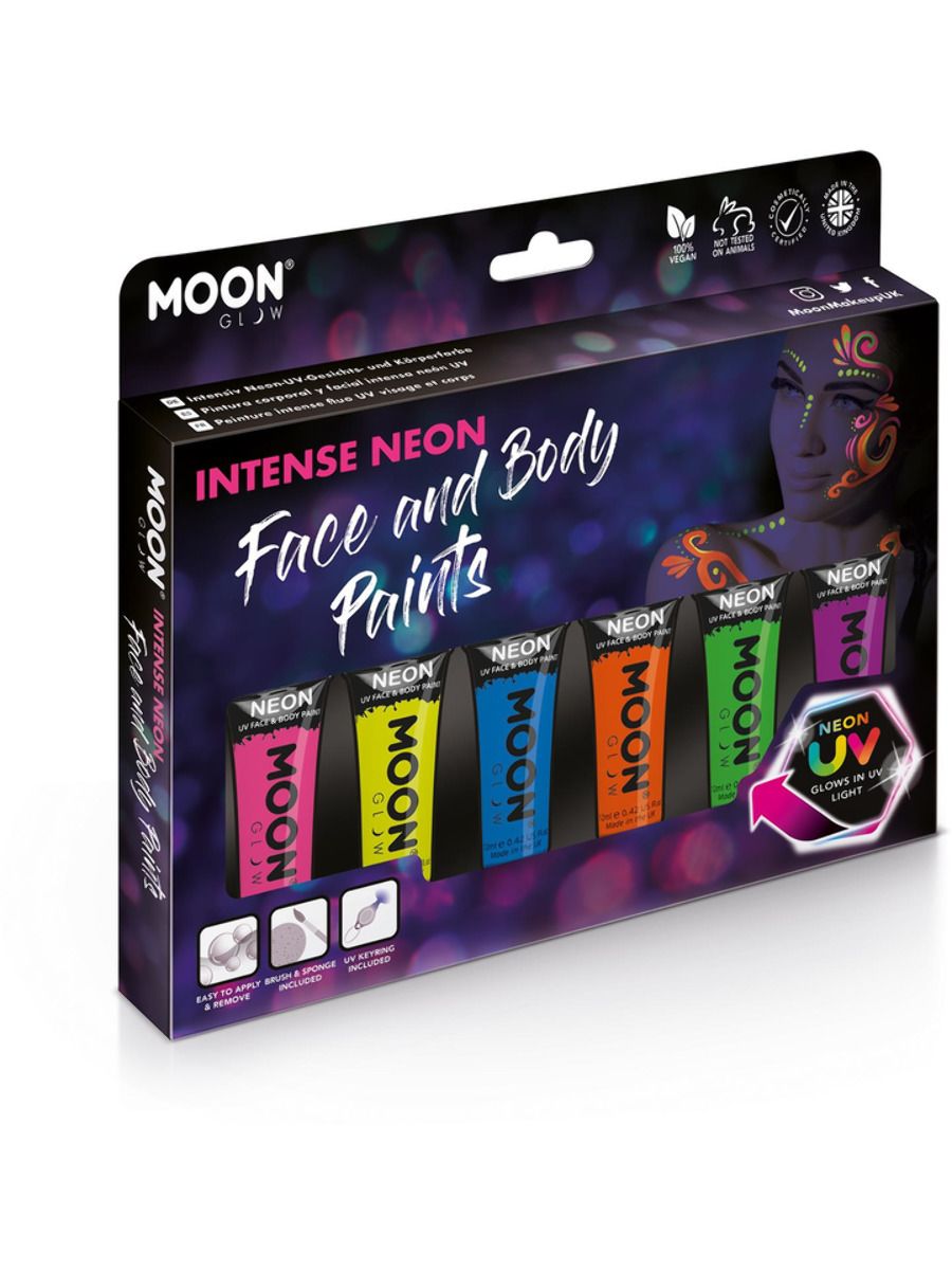 Moon Glow Intense UV Face Paint Boxset